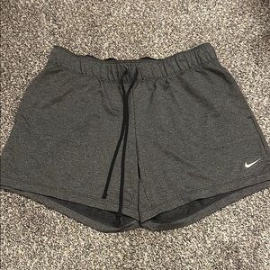 Nike Gray Athletic Shorts with Adjustable Fit